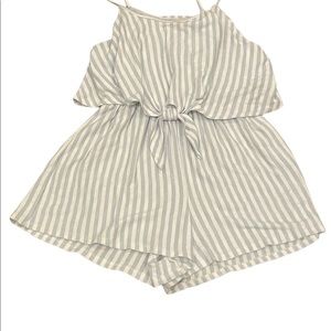 Anthropologie Caution To The Wind Stripe Romper